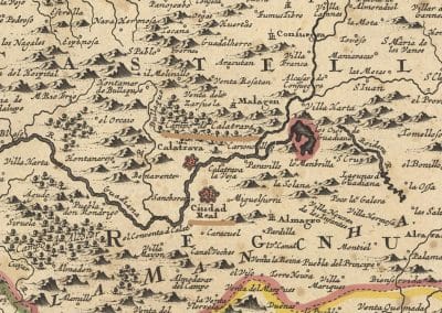 Mapa rutas senderistas Calatrava